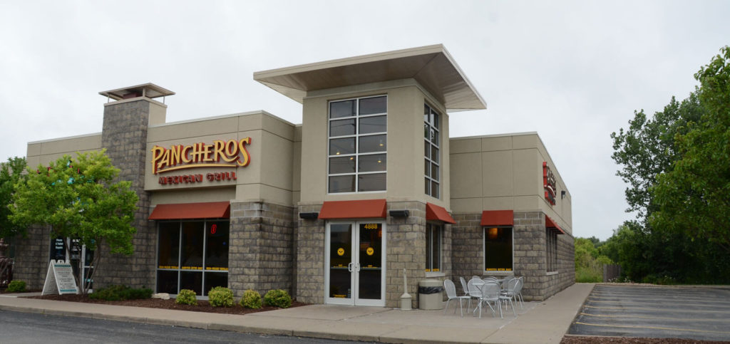 Exterior of Pancheros mexican grill Franchise
