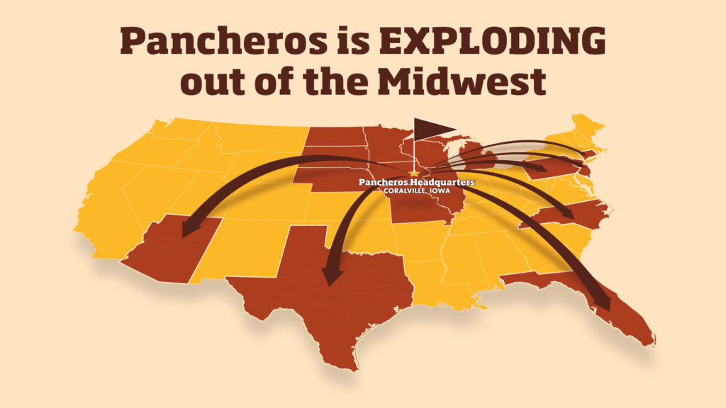 Mexican Grill franchise Pancheros Mexican Grill Expansion Chart